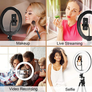 Illuminate Your Selfies with the Apple Compatible Dimmable LED Selfie Ring Light
