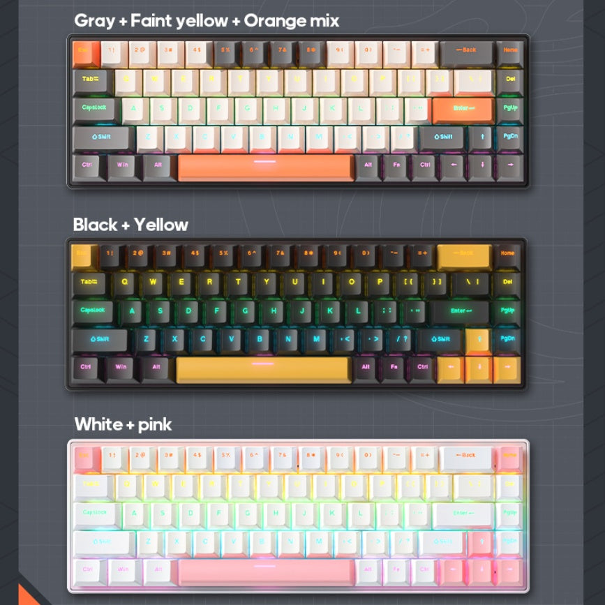 Type-C Wired Mechanical Keyboard Small English Layout