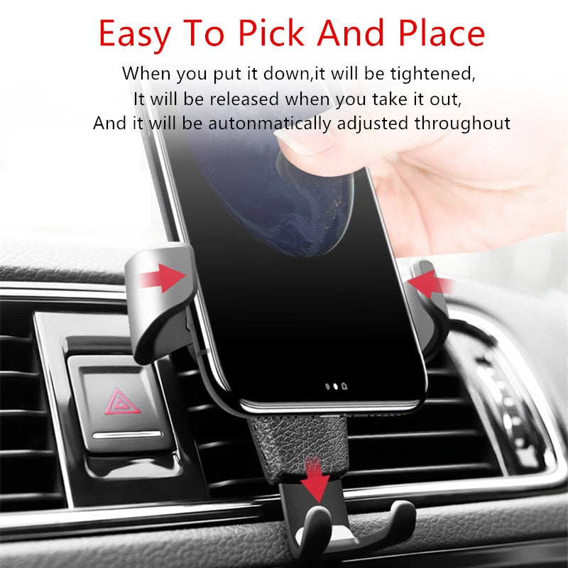 Universal Gravity Car Air Vent Phone Holder Stand