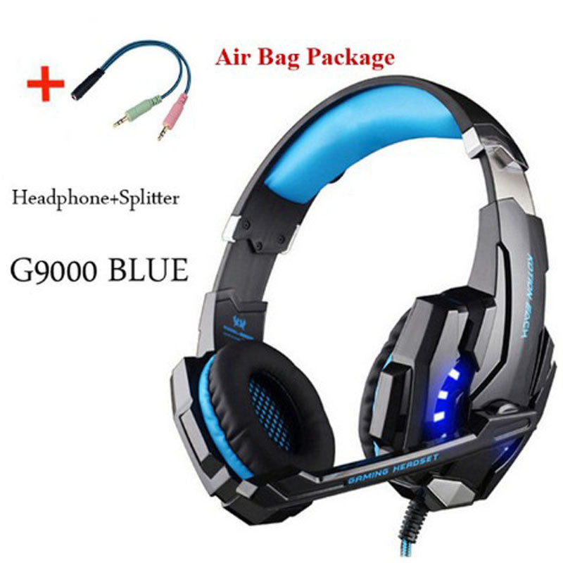 Wired Gaming Headset Surround Sound Stereo With Microphone Deep Bass