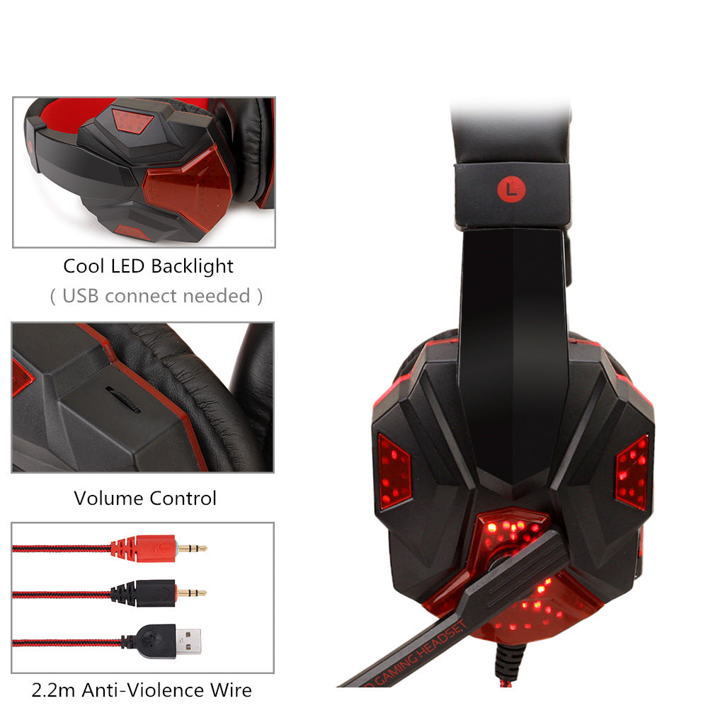 Stereo Headphones With Comfortable Over Ear Design