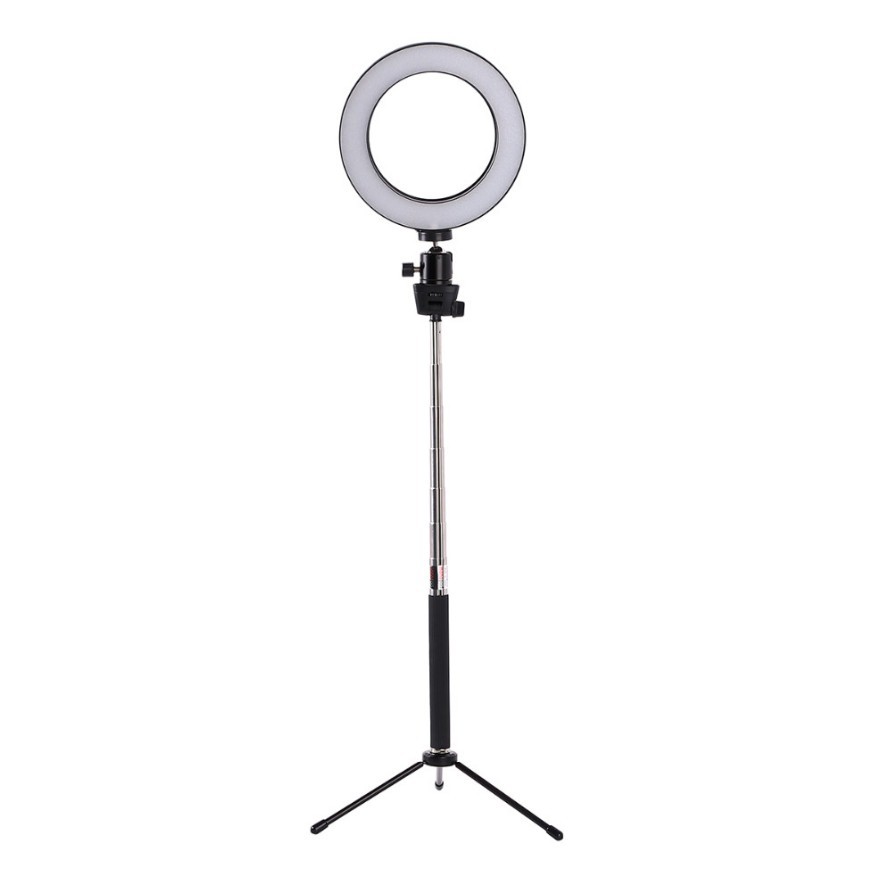 Apple Compatible Lifting LED Ring Fill Light Floor Tripod