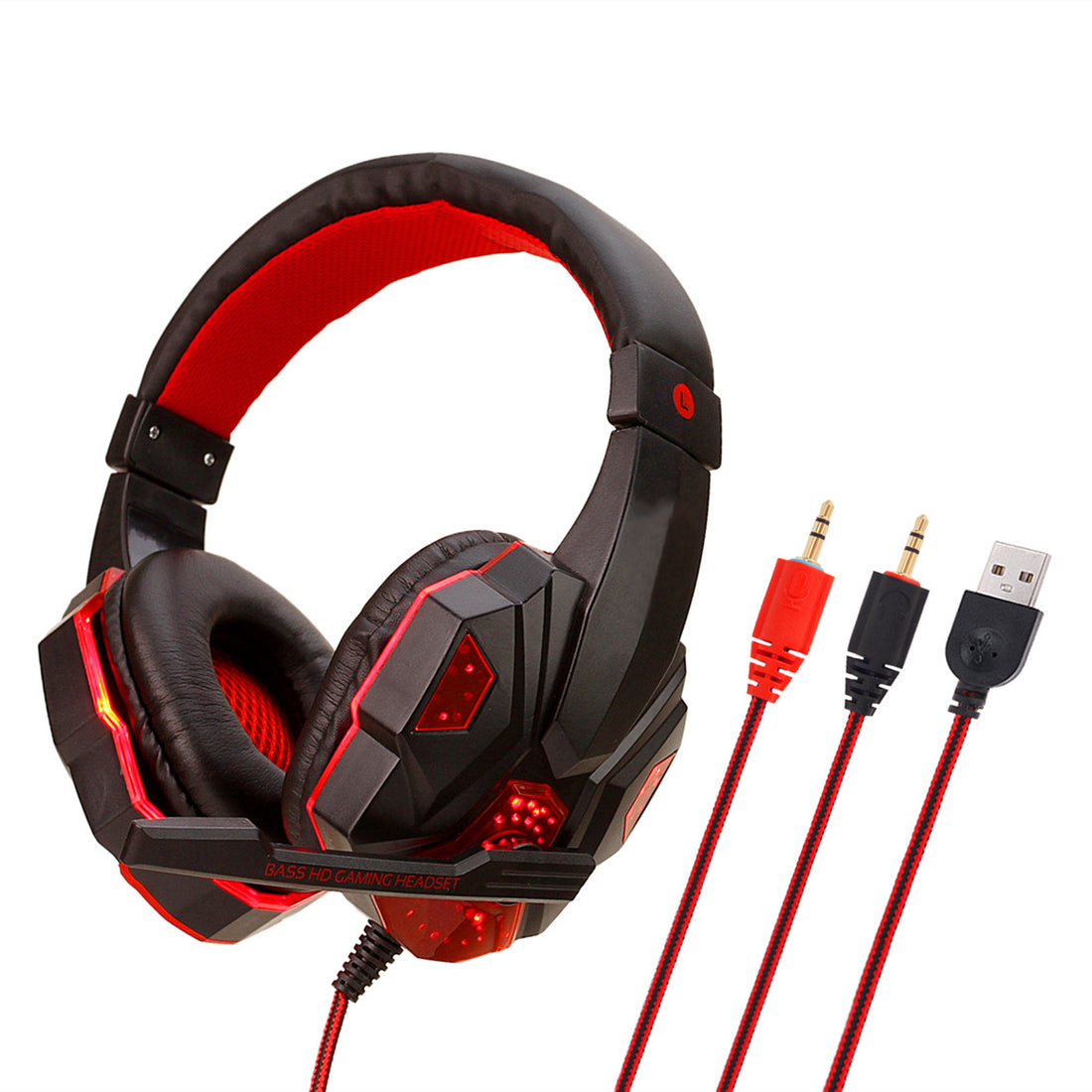 Stereo Headphones With Comfortable Over Ear Design