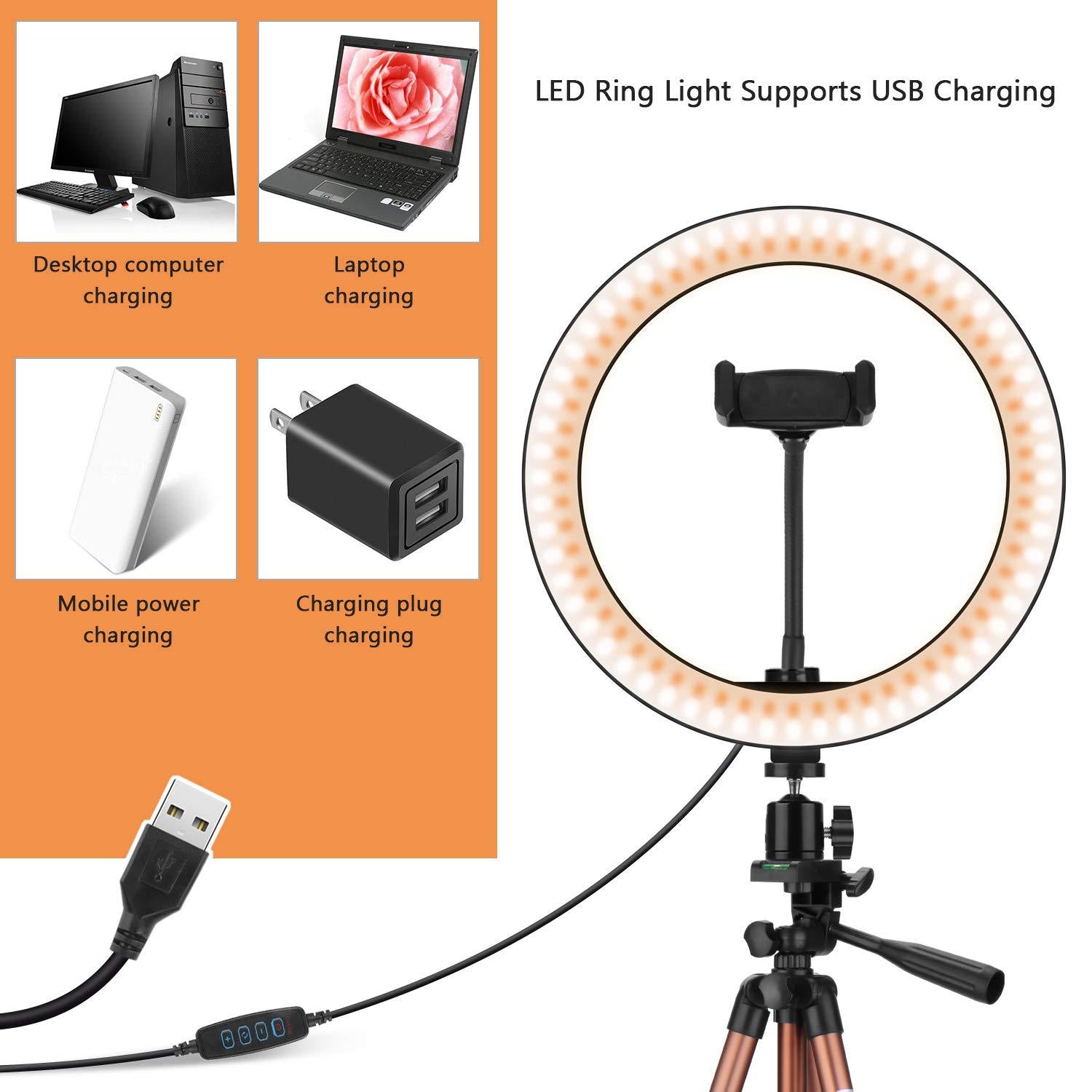 Apple Compatible Desktop Ring Fill Light Tripod