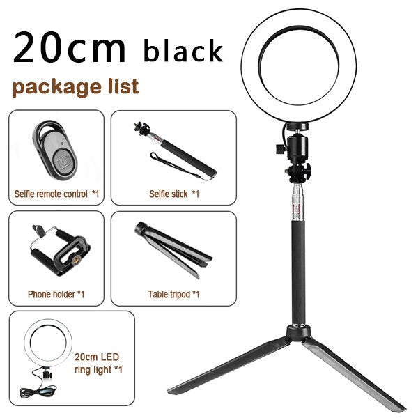 Apple Compatible Tripod Ring Fill Light Live Beauty Light Set