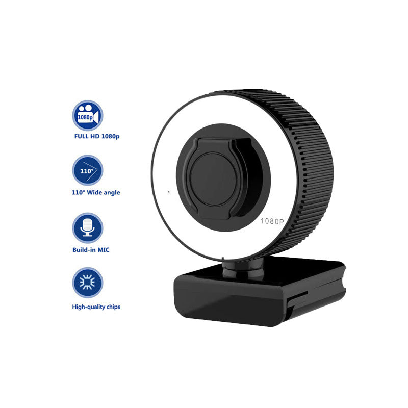 1080P 2K Autofocus HD Webcam With Microphone Cover