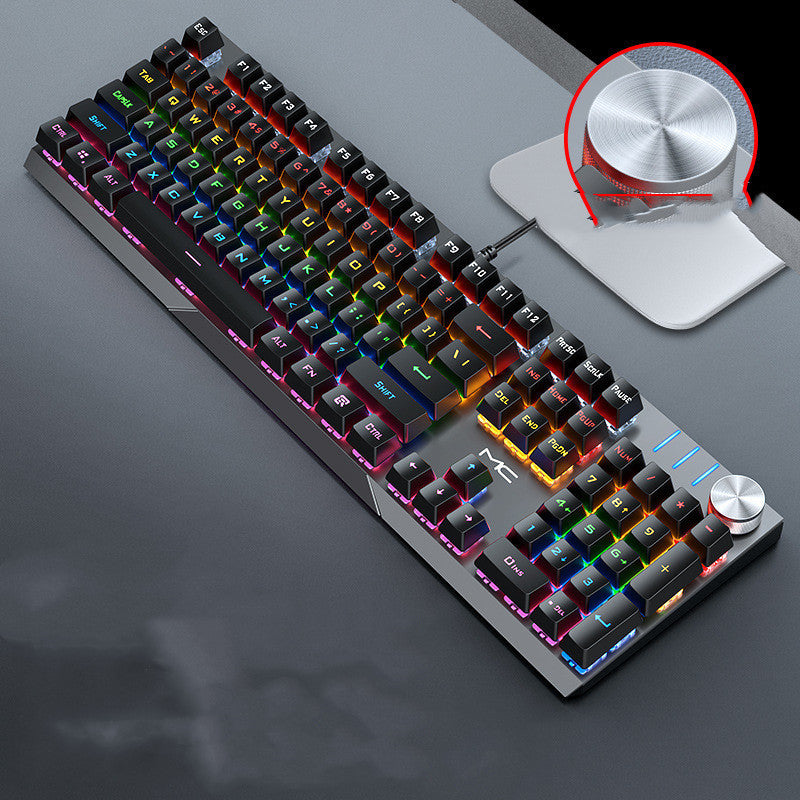 High-Spec Wired 104-Key Backlit Mechanical Gaming Keyboard