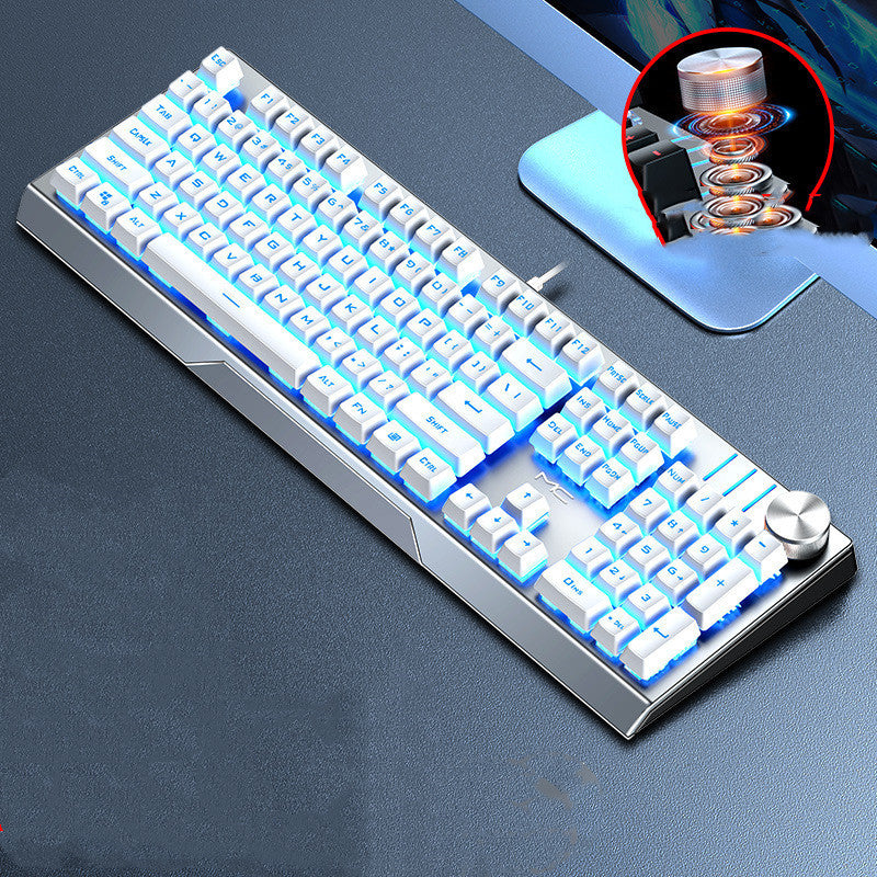 High-Spec Wired 104-Key Backlit Mechanical Gaming Keyboard