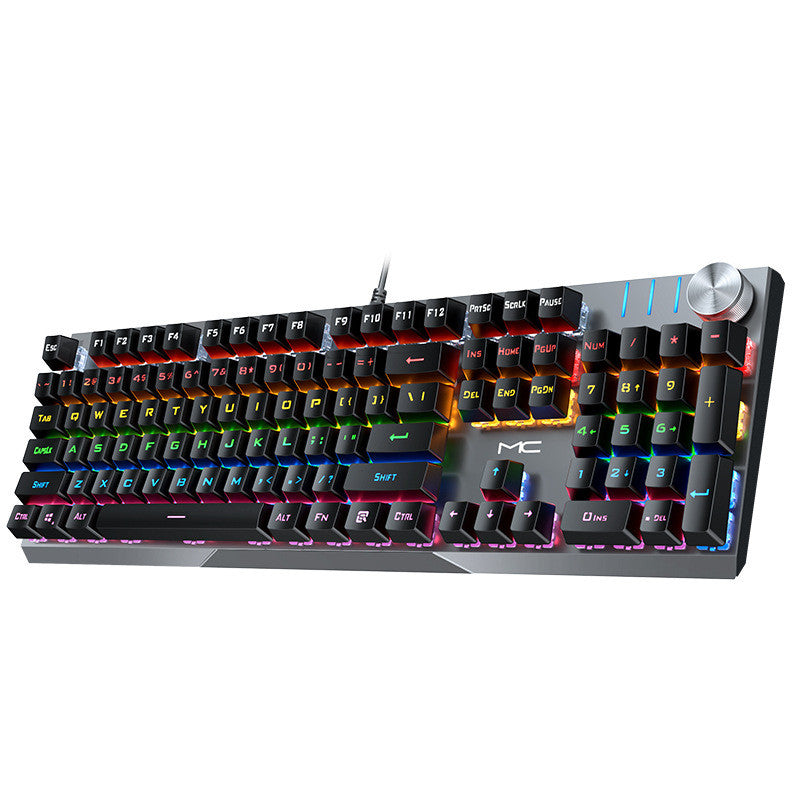 High-Spec Wired 104-Key Backlit Mechanical Gaming Keyboard
