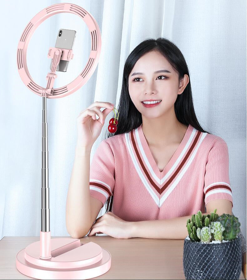 Apple Compatible 10 Inch Dimmable LED Selfie Ring Light Tripod