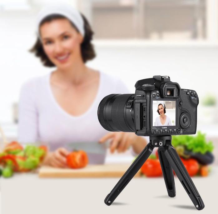 Apple Compatible Metal Mini Desktop Mobile Phone Tripod