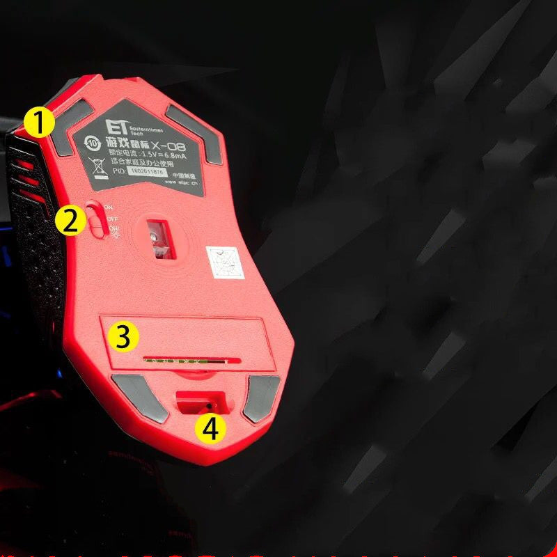 X08 Silent Gaming Mouse For Computer And Laptop