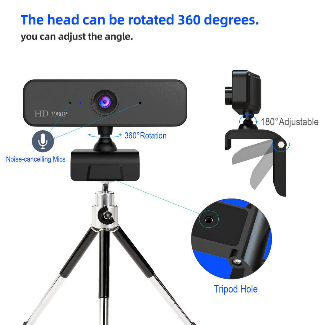 4K Auto Focus HD USB Live Streaming Webcam