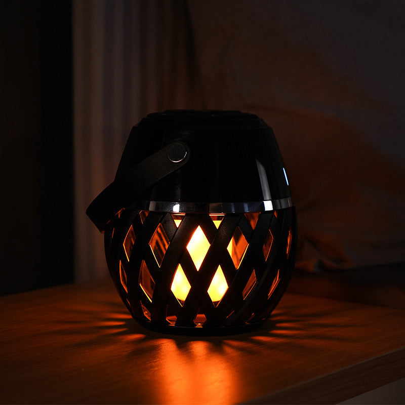 Flame Light Bluetooth Waterproof Portable Speaker Torch