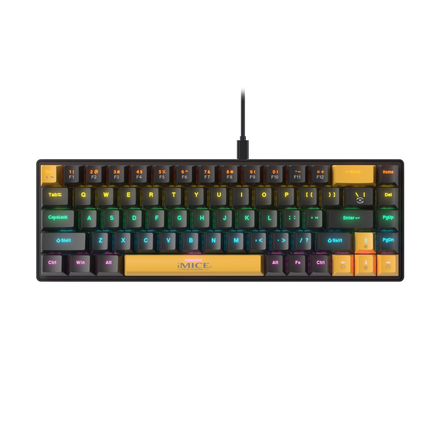 Type-C Wired Mechanical Keyboard Small English Layout
