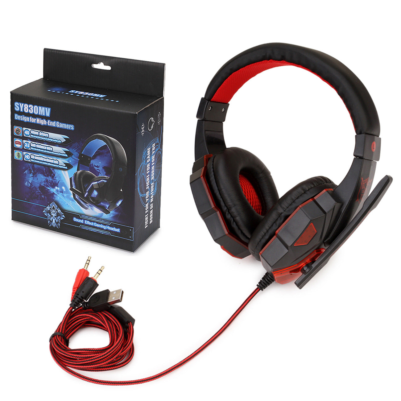 Stereo Headphones With Comfortable Over Ear Design