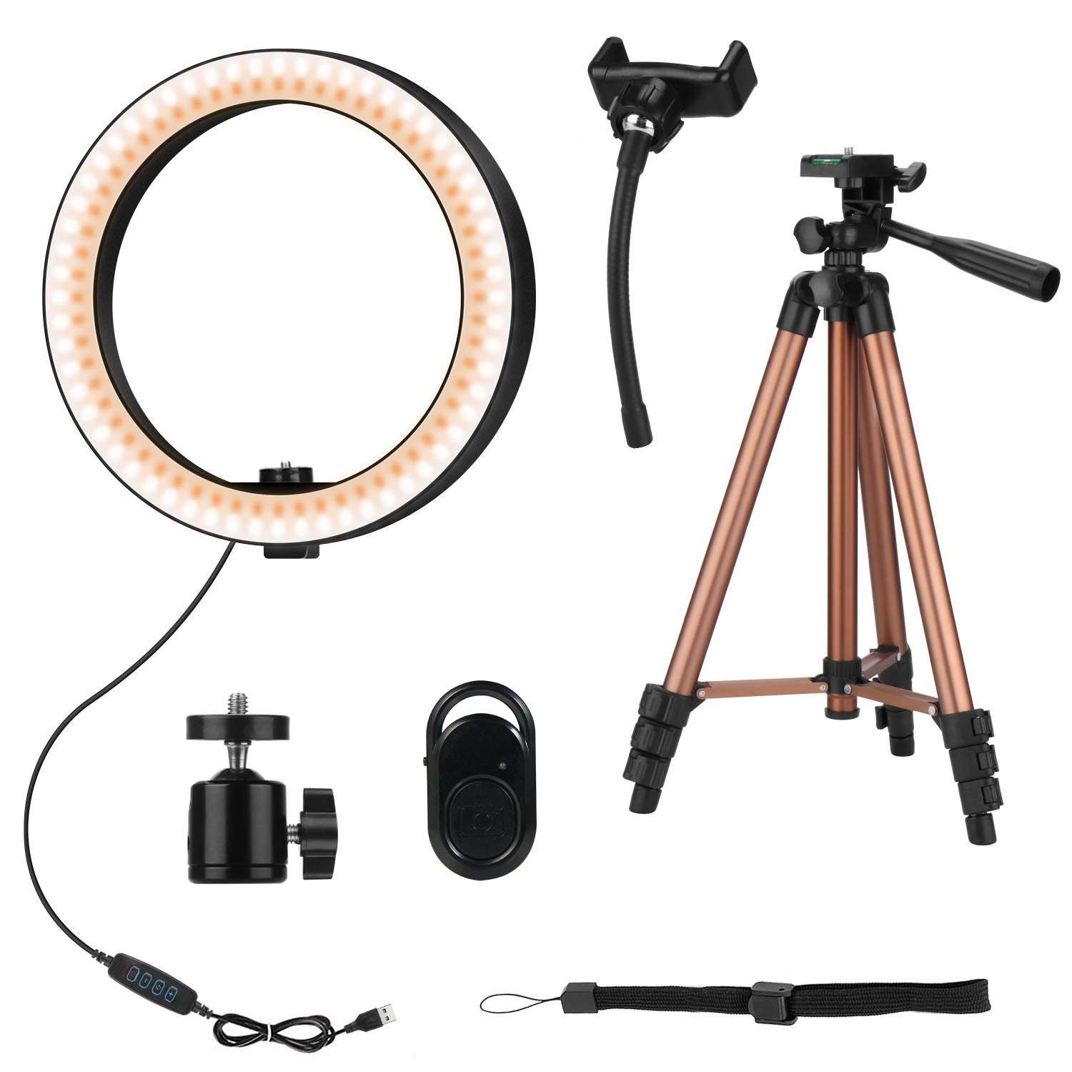 Apple Compatible Desktop Ring Fill Light Tripod