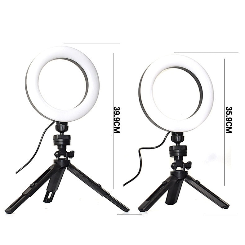 Adjustable Fill Light Desktop Live Streaming Tripod Stand