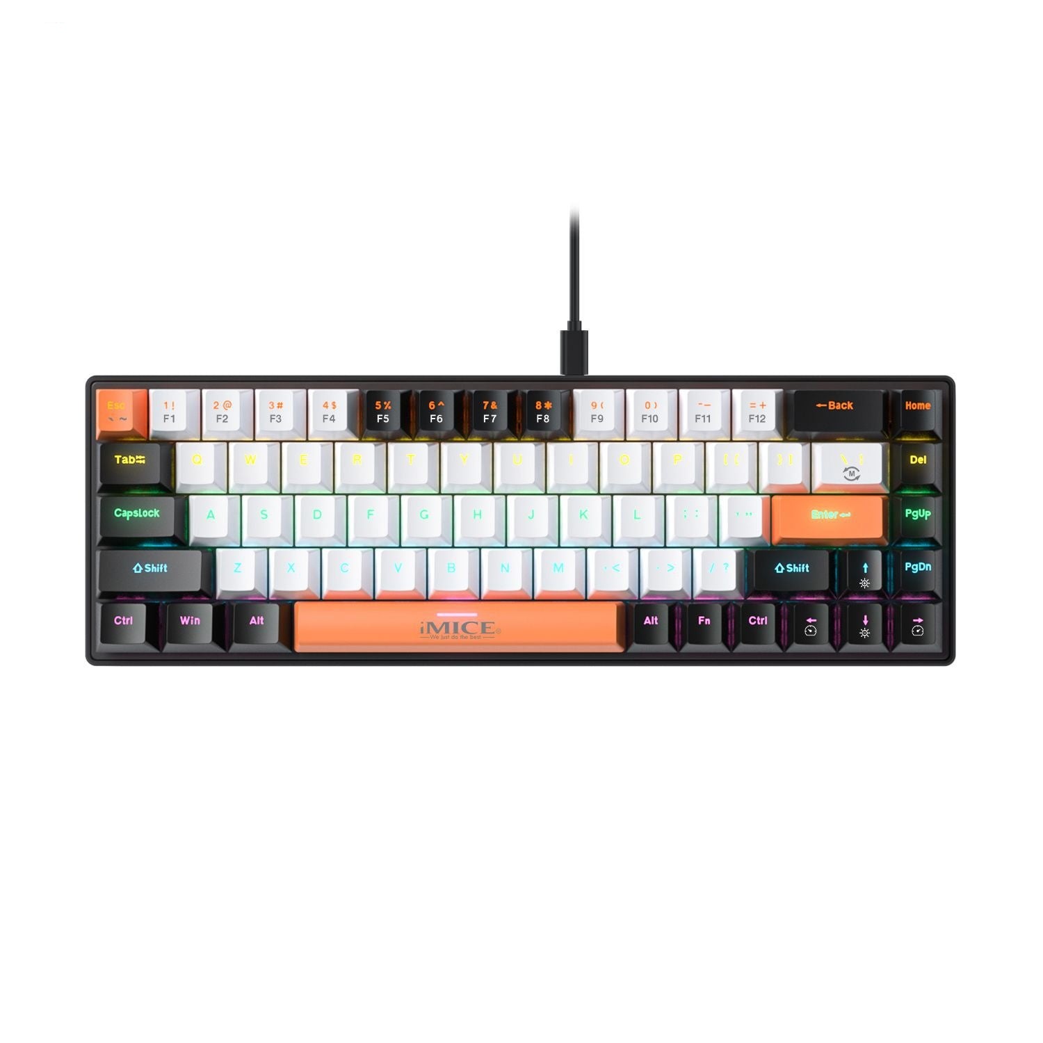 Type-C Wired Mechanical Keyboard Small English Layout