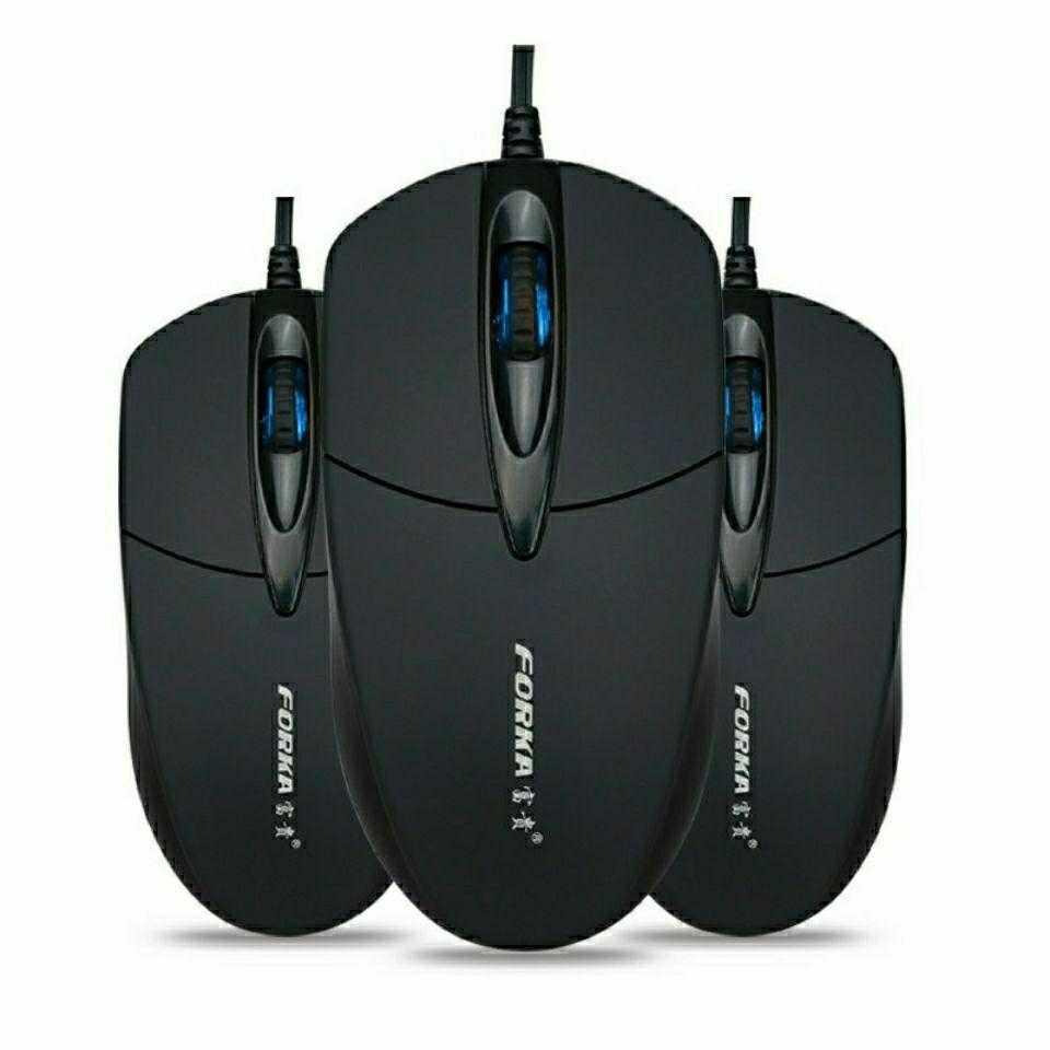 USB Wired Silent Click LED Optical Computer Mouse For PC Laptop