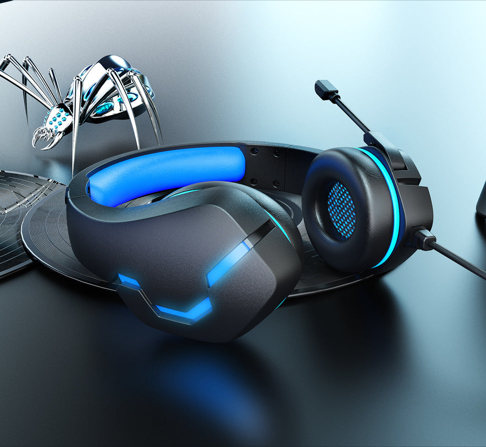 J10 3.5mm Wired Gaming Headset With Microphone And LED Lights